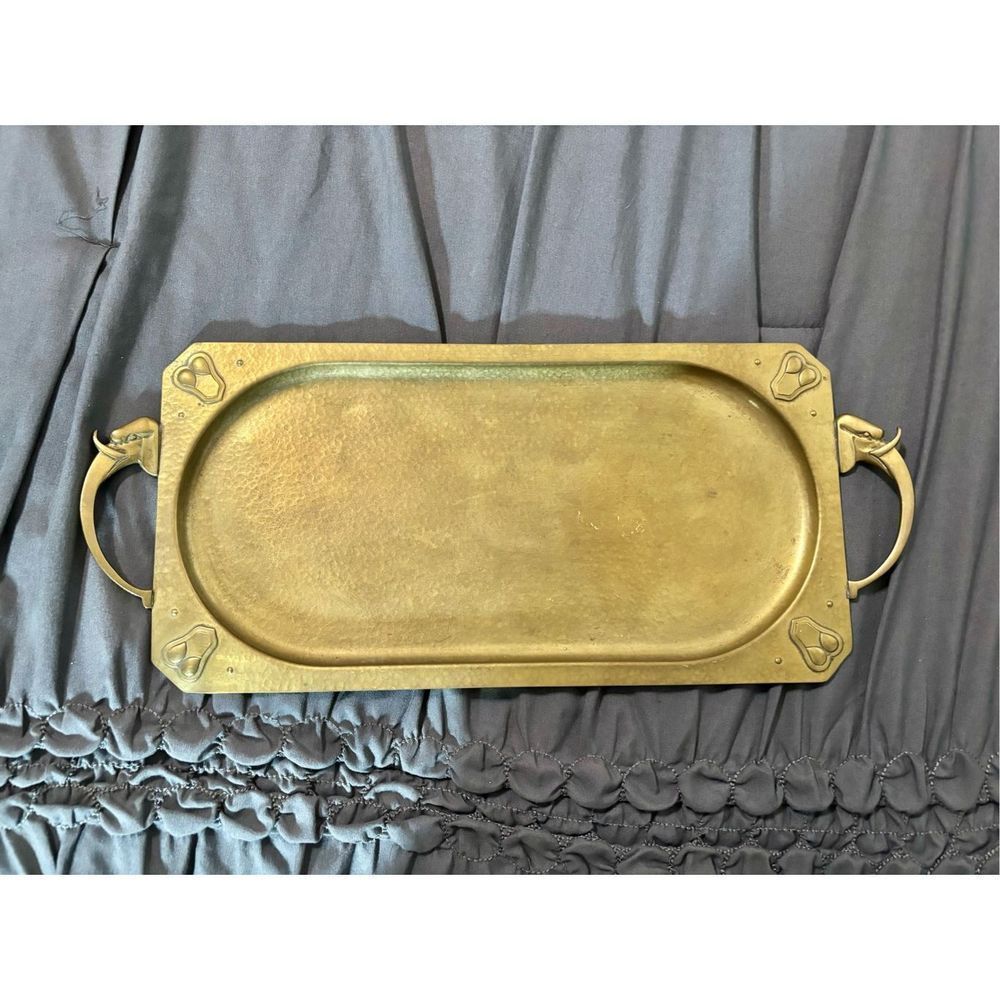 Rare Antique Brass Tray